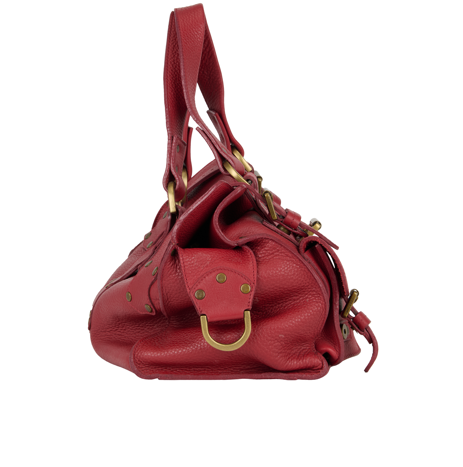 Roxanne, &pound;190, Handbags, Red, Leather, Side view